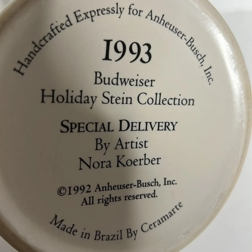 Anheuser-Busch, Budweiser Holiday Stein Collection